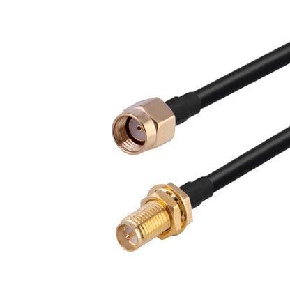 RP-SMA Male to RP-SMA Female RG174 RF Coaxial Adapter Cable, Length: 10cm - Connectors by buy2fix | Online Shopping UK | buy2fix