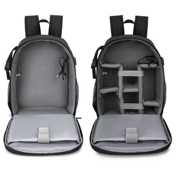 CADeN D6 IV Expandable Camera Backpack Shoulders Camera Lens Bag, Size:32 x 18 x 42cm(Black) - Backpack by CADeN | Online Shopping UK | buy2fix