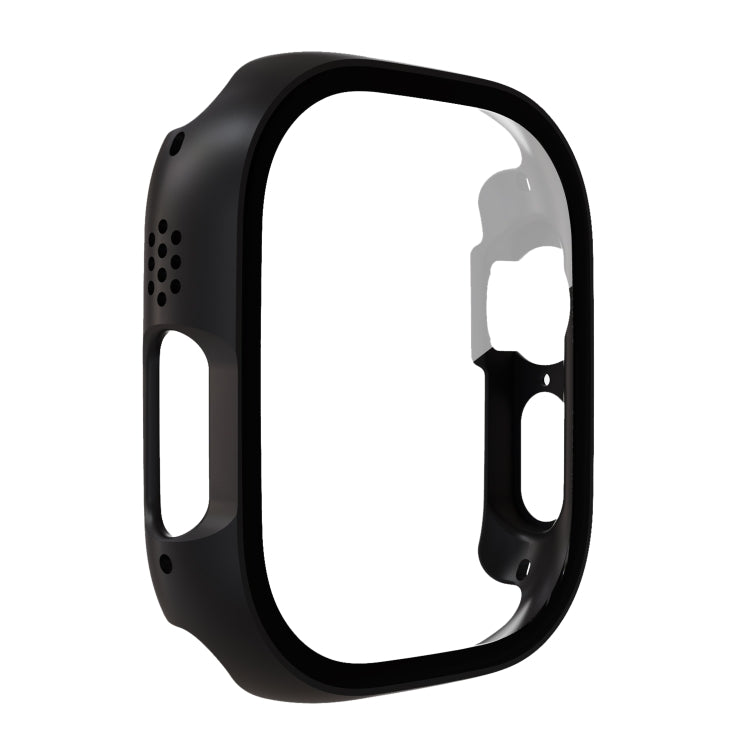 Tempered Glass Film PC Watch Case For Apple Watch Ultra 49mm(Black) - Smart Wear by buy2fix | Online Shopping UK | buy2fix