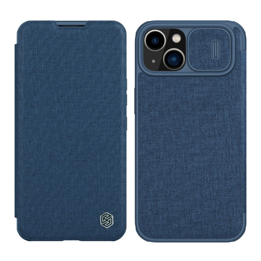 For iPhone 14 Plus  NILLKIN QIN Series Pro Leather Phone Case(Blue) - iPhone 14 Plus Cases by NILLKIN | Online Shopping UK | buy2fix