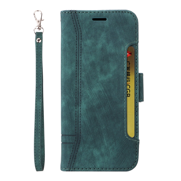 For OPPO A54 4G / A16 / A16s BETOPNICE Dual-side Buckle Leather Phone Case(Green) - OPPO Cases by BETOPNICE | Online Shopping UK | buy2fix