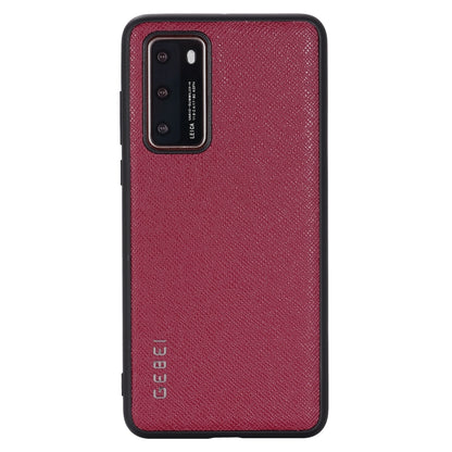 For Huawei P40 Pro GEBEI Full-coverage Shockproof Leather Protective Case(Red) - Huawei Cases by GEBEI | Online Shopping UK | buy2fix