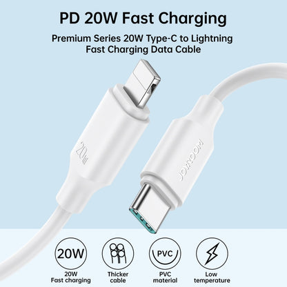 JOYROOM S-CL020A9 20W USB-C/Type-C to 8 Pin Fast Charging Data Cable, Length:1m(Black) - 2 in 1 Cable by JOYROOM | Online Shopping UK | buy2fix