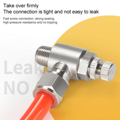 SL6-01 LAIZE Nickel Plated Copper Trachea Quick Fitting Throttle Valve Lock Female Connector -  by LAIZE | Online Shopping UK | buy2fix