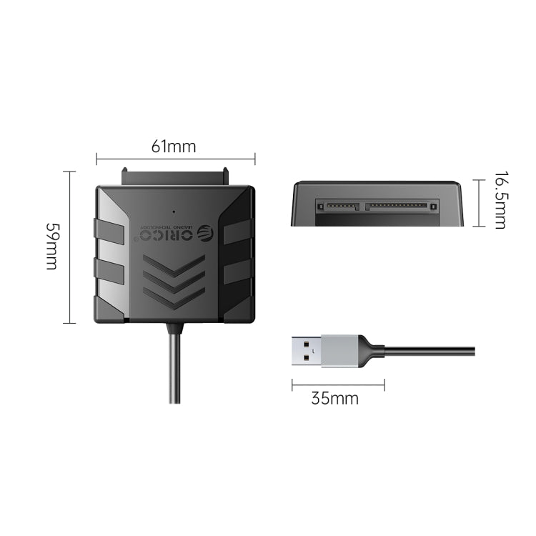 ORICO UTS1 USB 3.0 2.5-inch SATA HDD Adapter, Cable Length:1m - USB to IDE / SATA by ORICO | Online Shopping UK | buy2fix