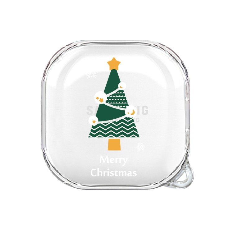 For Samsung Galaxy Buds Live Christmas Transparent TPU Earphone Case(Christmas Tree) - Samsung Earphone Case by buy2fix | Online Shopping UK | buy2fix