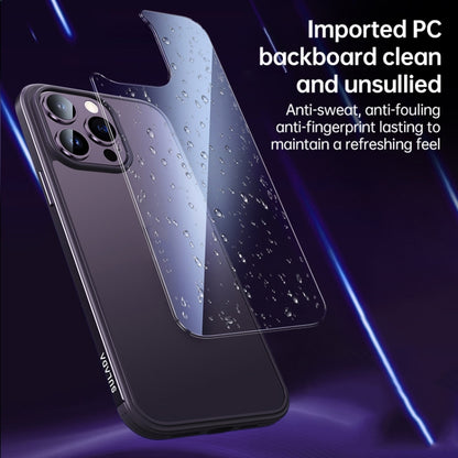 For iPhone 14 Pro Max SULADA Metal Frame + Nano Glass + TPU Phone Case(Black) - iPhone 14 Pro Max Cases by SULADA | Online Shopping UK | buy2fix