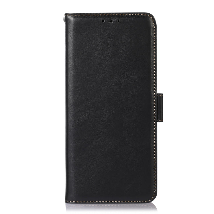 For Sony Xperia 5 IV Crazy Horse Top Layer Cowhide Leather Phone Case(Black) - Sony Cases by buy2fix | Online Shopping UK | buy2fix