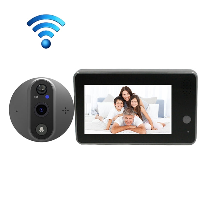 SY-38 4.3 inch WIFI Doorbell Viewer Support Night Vision & Motion Detection & Remote Voice - Security by buy2fix | Online Shopping UK | buy2fix