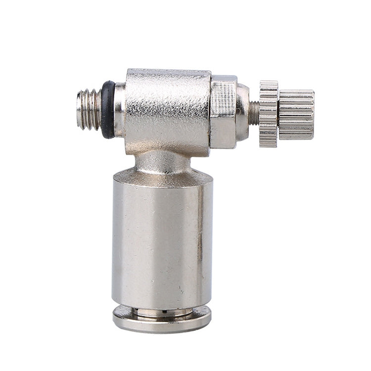 SL8-01 LAIZE Nickel Plated Copper Male Thread Throttle Valve Pneumatic Connector -  by LAIZE | Online Shopping UK | buy2fix