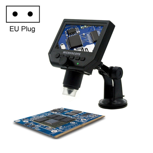G600 600X 3.6MP 4.3 inch HD LCD Display Portable Digital Microscope, Plug:EU Plug - Consumer Electronics by buy2fix | Online Shopping UK | buy2fix
