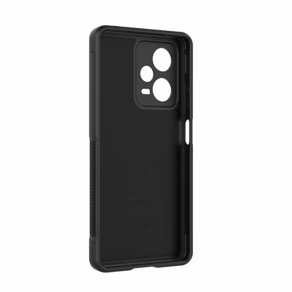 For Xiaomi Redmi Note 12 Pro+ China / Global Magic Shield TPU + Flannel Phone Case(Dark Grey) - Note 12 Pro+ Cases by buy2fix | Online Shopping UK | buy2fix