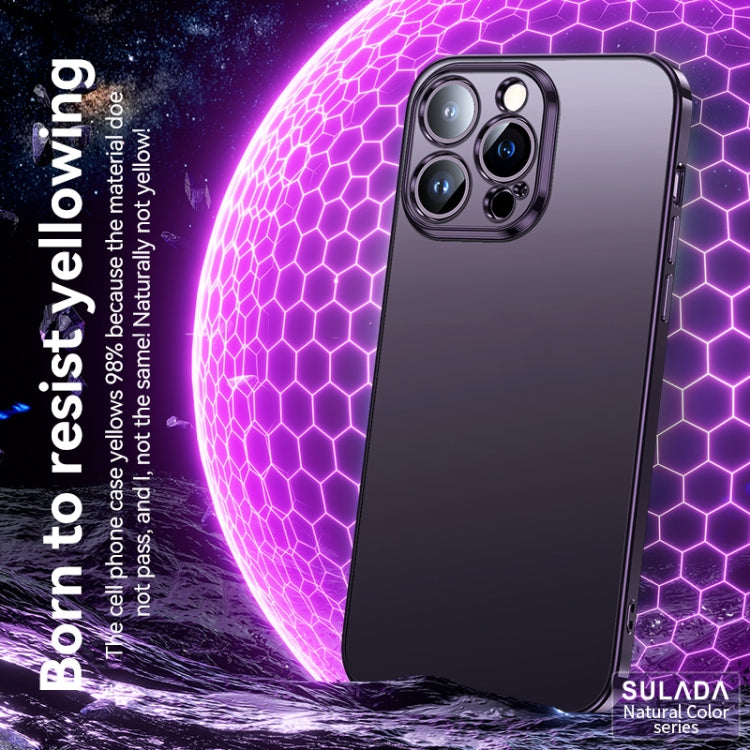 For iPhone 14 Pro SULADA Electroplating Frosted All-inclusive TPU Phone Case(Purple) - iPhone 14 Pro Cases by SULADA | Online Shopping UK | buy2fix