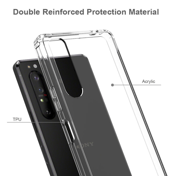 For Sony Xperia 1 II Scratchproof TPU + Acrylic Protective Case(Black) - Mobile Accessories by buy2fix | Online Shopping UK | buy2fix