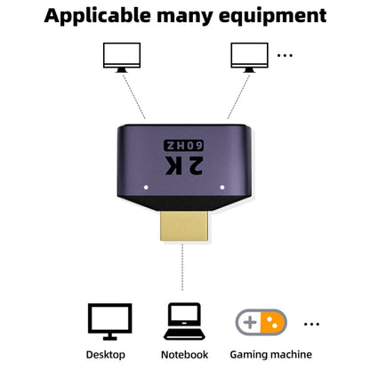 2 in 1 2K 60Hz HDMI Adapter with Indicator Lights - Adapter by buy2fix | Online Shopping UK | buy2fix