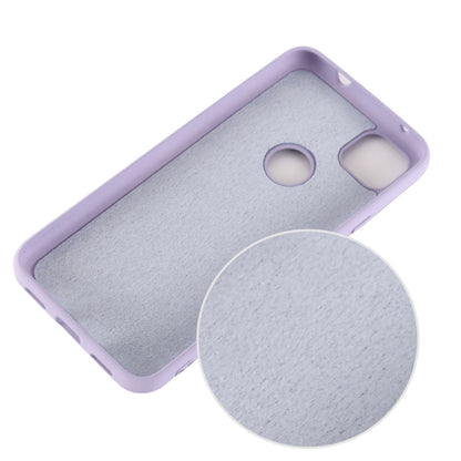 For Google Pixel 4a Pure Color Liquid Silicone Shockproof Full Coverage Case(Purple) - Mobile Accessories by buy2fix | Online Shopping UK | buy2fix