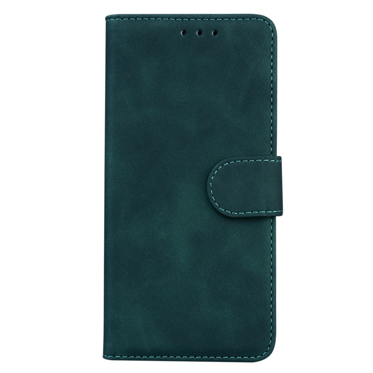 For Samsung Galaxy A34 5G Skin Feel Pure Color Flip Leather Phone Case(Green) - Galaxy Phone Cases by buy2fix | Online Shopping UK | buy2fix