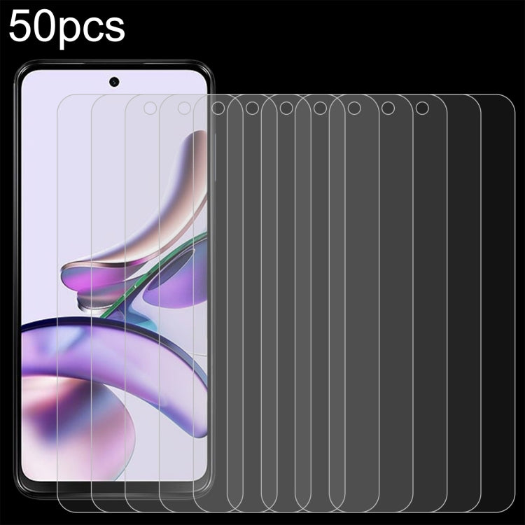 For Motorola Moto G13 50 PCS 0.26mm 9H 2.5D Tempered Glass Film - Motorola Tempered Glass by buy2fix | Online Shopping UK | buy2fix