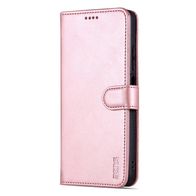 For Xiaomi Redmi Note 12 5G Global / China / Poco X5 AZNS Skin Feel Calf Texture Flip Leather Phone Case(Rose Gold) - Note 12 Cases by AZNS | Online Shopping UK | buy2fix