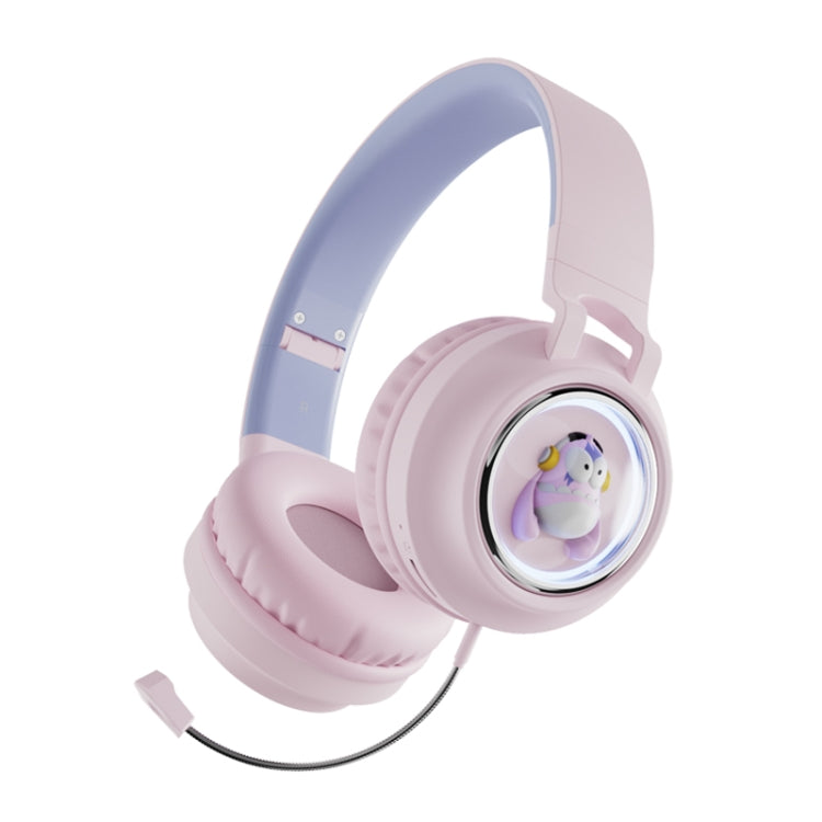 Q1 Headphones Monster Kids Over-Ear Bluetooth Earphones(Pink) - Apple Accessories by buy2fix | Online Shopping UK | buy2fix