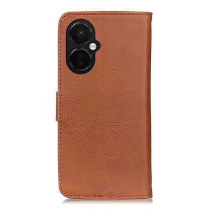 For OnePlus Nord CE 3 Lite KHAZNEH Cowhide Texture Flip Leather Phone Case(Brown) - OnePlus Cases by buy2fix | Online Shopping UK | buy2fix