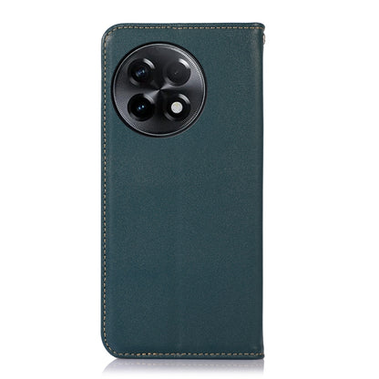 For OnePlus Ace 2 5G KHAZNEH Nappa Top Layer Cowhide Leather Phone Case(Green) - OnePlus Cases by buy2fix | Online Shopping UK | buy2fix