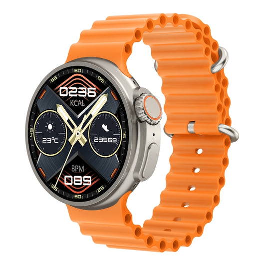 K9 Ultra Pro 1.39 inch Silicone Band IP67 Waterproof Smart Watch Support Bluetooth Call / NFC(Orange) - Smart Wear by buy2fix | Online Shopping UK | buy2fix