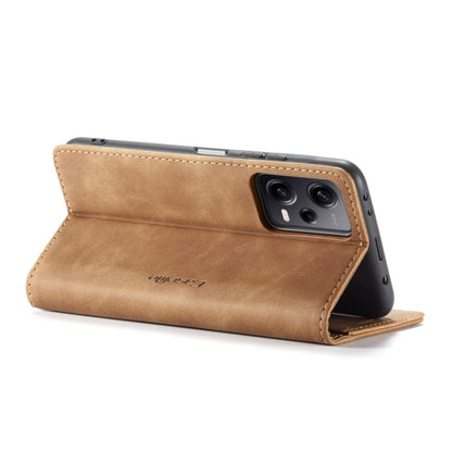 For Xiaomi Redmi Note 12 Pro 5G / Poco X5 Pro CaseMe 013 Multifunctional Horizontal Flip Leather Phone Case(Brown) - Xiaomi Cases by CaseMe | Online Shopping UK | buy2fix