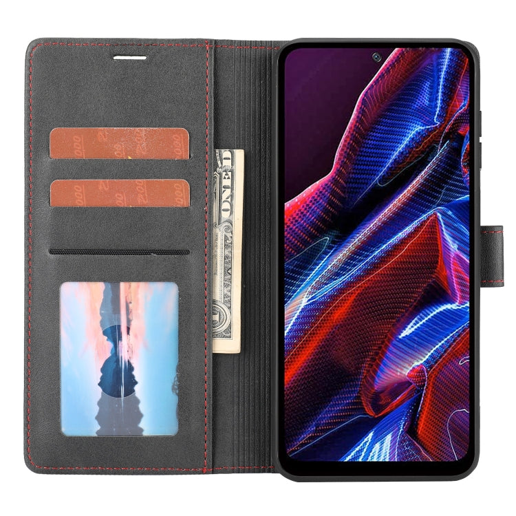 For Xiaomi Poco X5 Classic Wallet Flip Leather Phone Case(Black) - Xiaomi Cases by buy2fix | Online Shopping UK | buy2fix