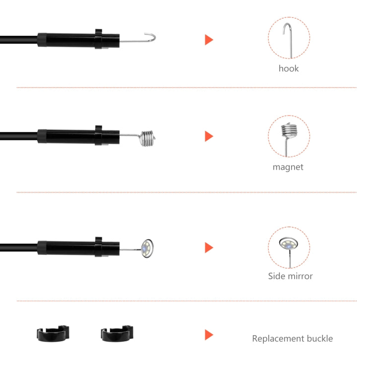 P130 5.5mm 4.3 inch Dual Camera with Screen Endoscope, Length:10m - Consumer Electronics by buy2fix | Online Shopping UK | buy2fix