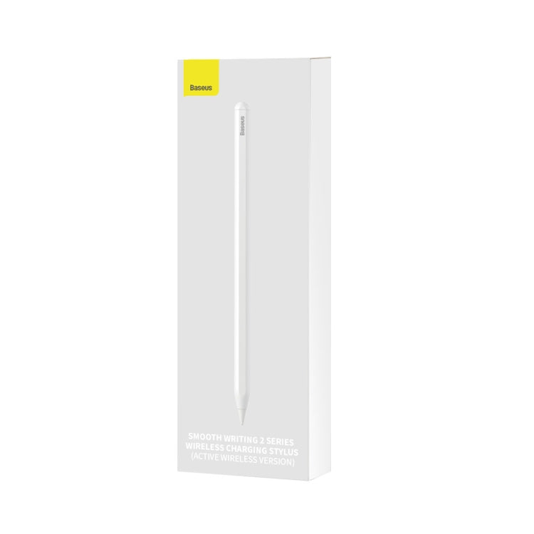 Baseus SXBC060102 2 Series Wireless Charging Capacitive Writing Stylus, Active + Bluetooth Version(White) - Stylus Pen by Baseus | Online Shopping UK | buy2fix