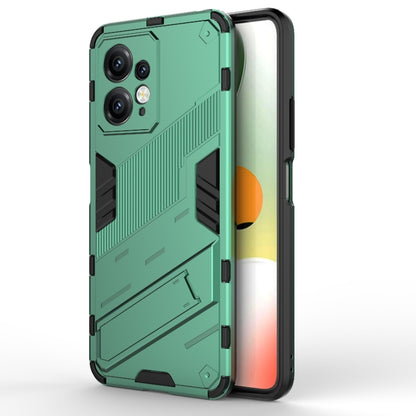 For Xiaomi Redmi Note 12 4G Global Punk Armor 2 in 1 PC + TPU Shockproof Phone Case with Holder(Green) - Note 12 Cases by buy2fix | Online Shopping UK | buy2fix