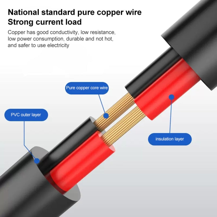 0.37m 4 in 1 DC Female to DC Male Power Connection Extension Cable - Security by buy2fix | Online Shopping UK | buy2fix