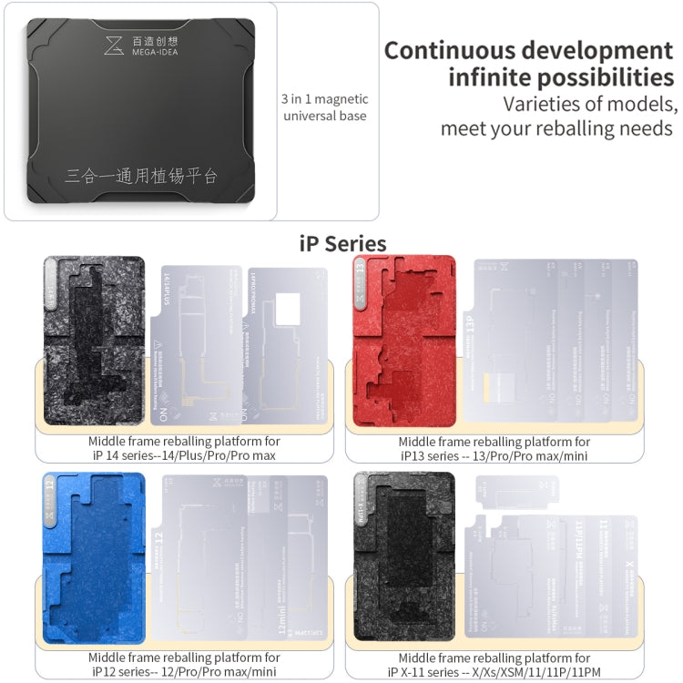 For Huawei Mate 30 Pro 5G Qianli Mega-idea Multi-functional Middle Frame Positioning BGA Reballing Platform - Repair & Spare Parts by QIANLI | Online Shopping UK | buy2fix