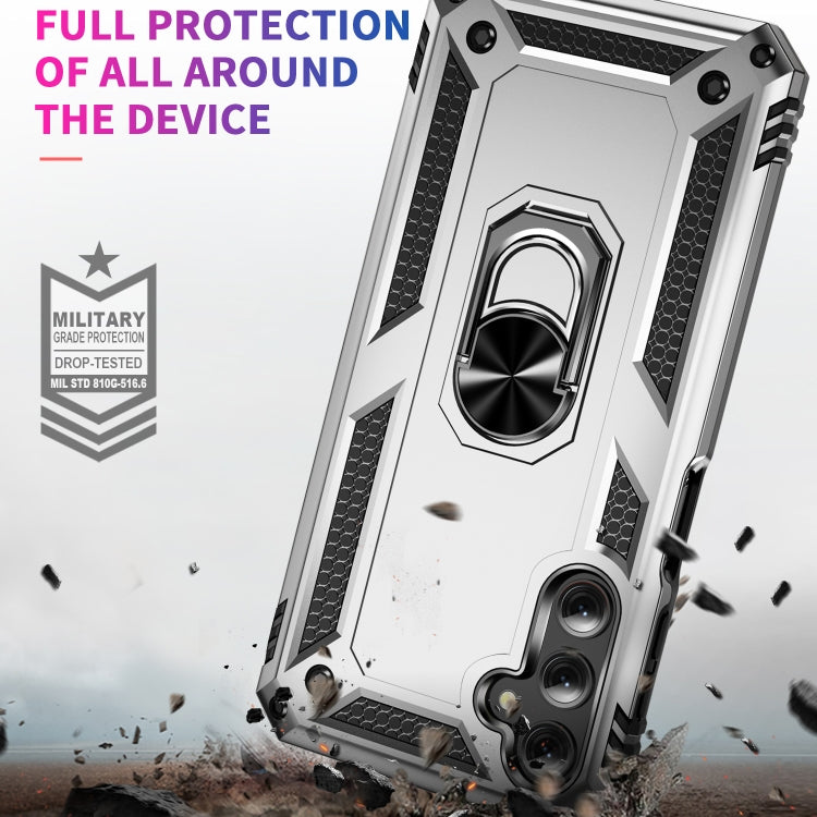 For Samsung Galaxy A24 4G Shockproof TPU + PC Phone Case(Silver) - Galaxy Phone Cases by buy2fix | Online Shopping UK | buy2fix