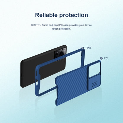 For Xiaomi 13 Lite / Civi 2 NILLKIN CamShield Pro PC Phone Case(Blue) - Xiaomi Cases by NILLKIN | Online Shopping UK | buy2fix