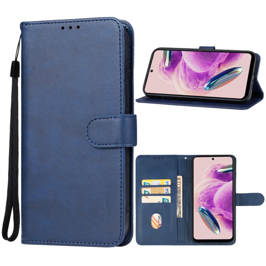 For Xiaomi Redmi Note 12S Leather Phone Case(Blue) - Xiaomi Cases by buy2fix | Online Shopping UK | buy2fix