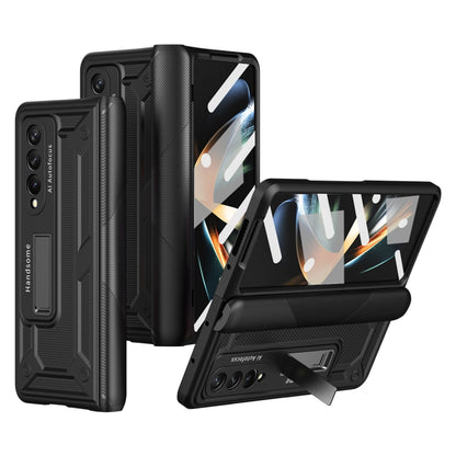 For Samsung Galaxy Z Fold2 5G integrated Shockproof Phone Case with Hinge(Black) - Galaxy Phone Cases by buy2fix | Online Shopping UK | buy2fix