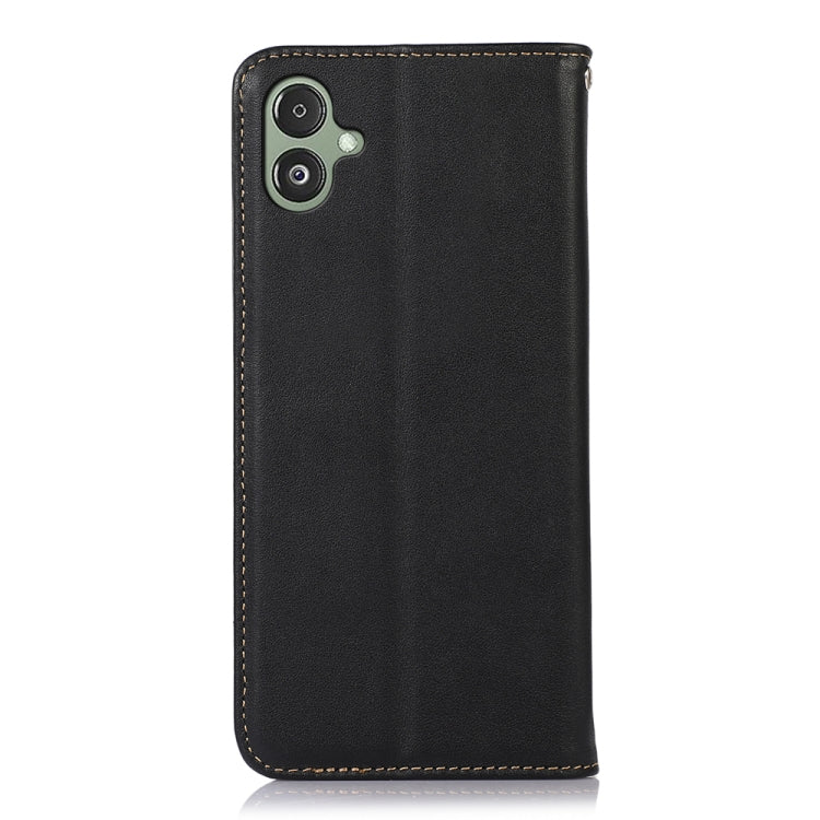 For Samsung Galaxy F14 5G KHAZNEH Nappa Top Layer Cowhide Leather Phone Case(Black) - Galaxy Phone Cases by buy2fix | Online Shopping UK | buy2fix