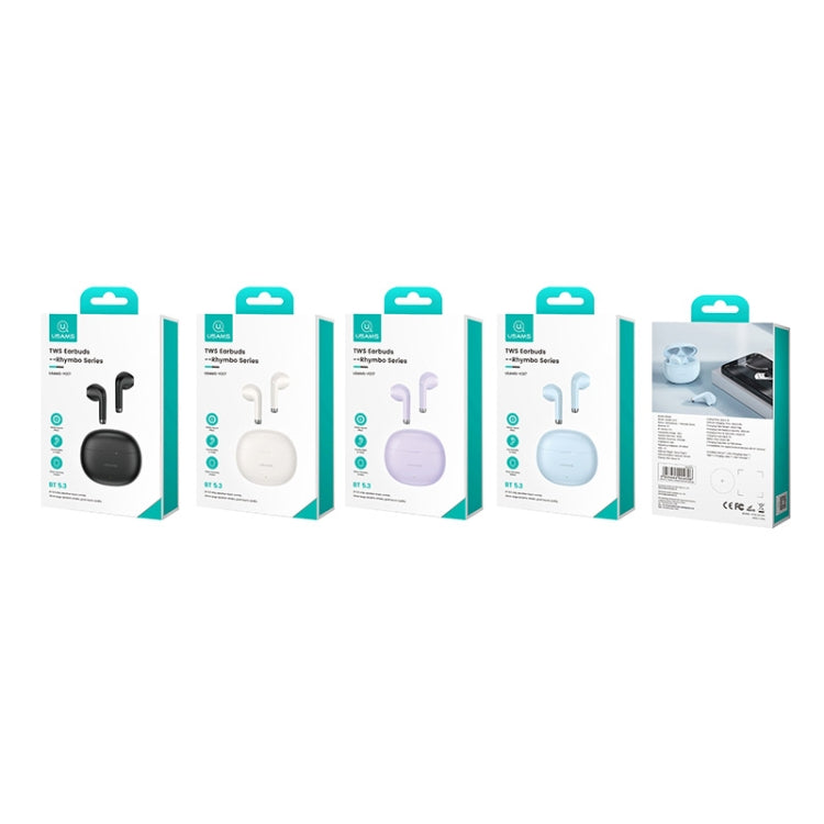 USAMS YO17 TWS Half In-Ear Wireless Bluetooth Earphone(Purple) - TWS Earphone by USAMS | Online Shopping UK | buy2fix