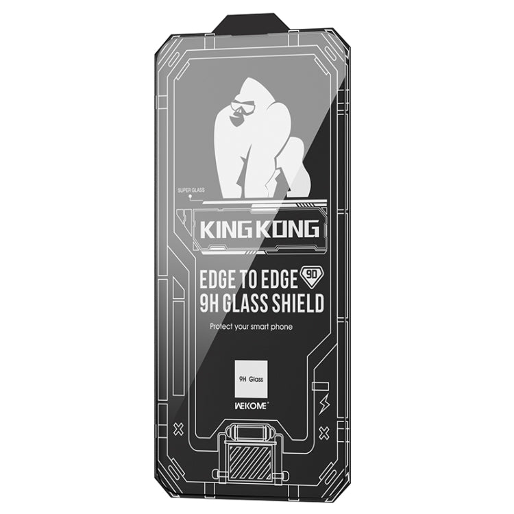 For iPhone 14 Pro Max WK WTP-066 King Kong Vacha 9D Curved HD Tempered Glass Film(Black) - iPhone 14 Pro Max Cases by WK | Online Shopping UK | buy2fix