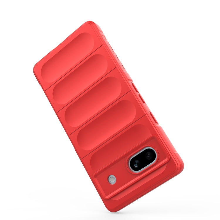 For Google Pixel 7a Magic Shield TPU + Flannel Phone Case(Wine Red) - Google Cases by buy2fix | Online Shopping UK | buy2fix