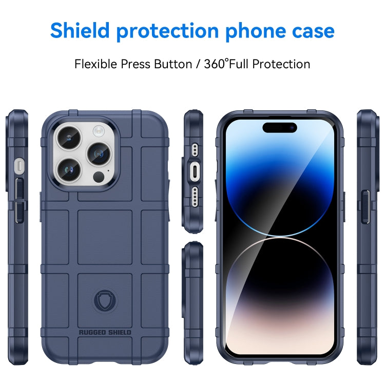 For iPhone 15 Pro Full Coverage Shockproof TPU Phone Case(Blue) - iPhone 15 Pro Cases by buy2fix | Online Shopping UK | buy2fix