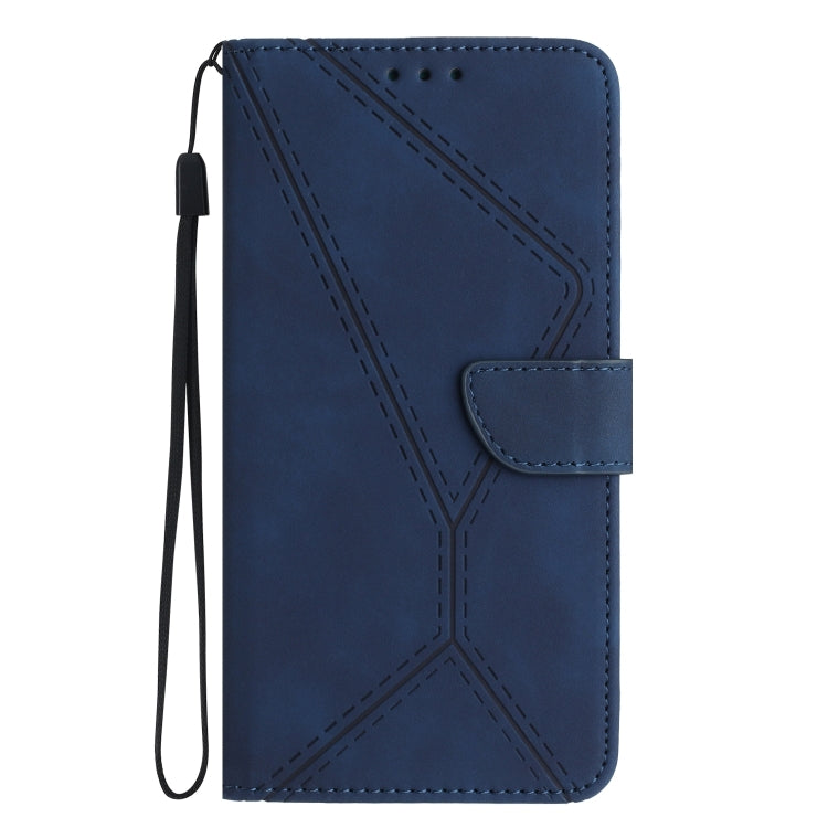 For Sony Xperia 5 III Stitching Embossed Leather Phone Case(Blue) - Sony Cases by buy2fix | Online Shopping UK | buy2fix