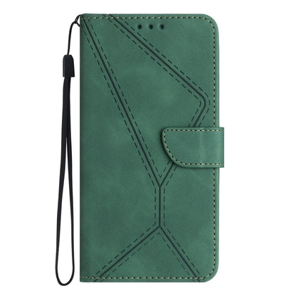 For Sony Xperia 10 V Stitching Embossed Leather Phone Case(Green) - Sony Cases by buy2fix | Online Shopping UK | buy2fix