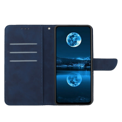 For Sony Xperia 10 V Stitching Embossed Leather Phone Case(Blue) - Sony Cases by buy2fix | Online Shopping UK | buy2fix