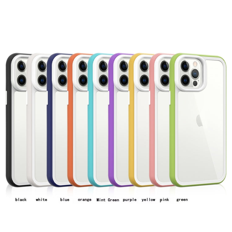 For iPhone 14 Color Frame 2 in 1 Hollow Cooling Phone Case(White) - iPhone 14 Cases by buy2fix | Online Shopping UK | buy2fix