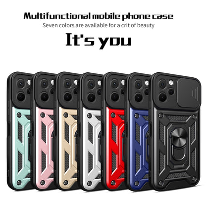 For Huawei nova Y61 Sliding Camera Cover Design TPU+PC Phone Case(Rose Gold) - Huawei Cases by buy2fix | Online Shopping UK | buy2fix