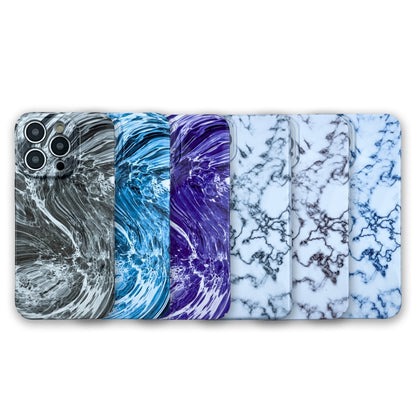 For iPhone 14 Pro Marble Pattern Phone Case(Red White) - iPhone 14 Pro Cases by buy2fix | Online Shopping UK | buy2fix