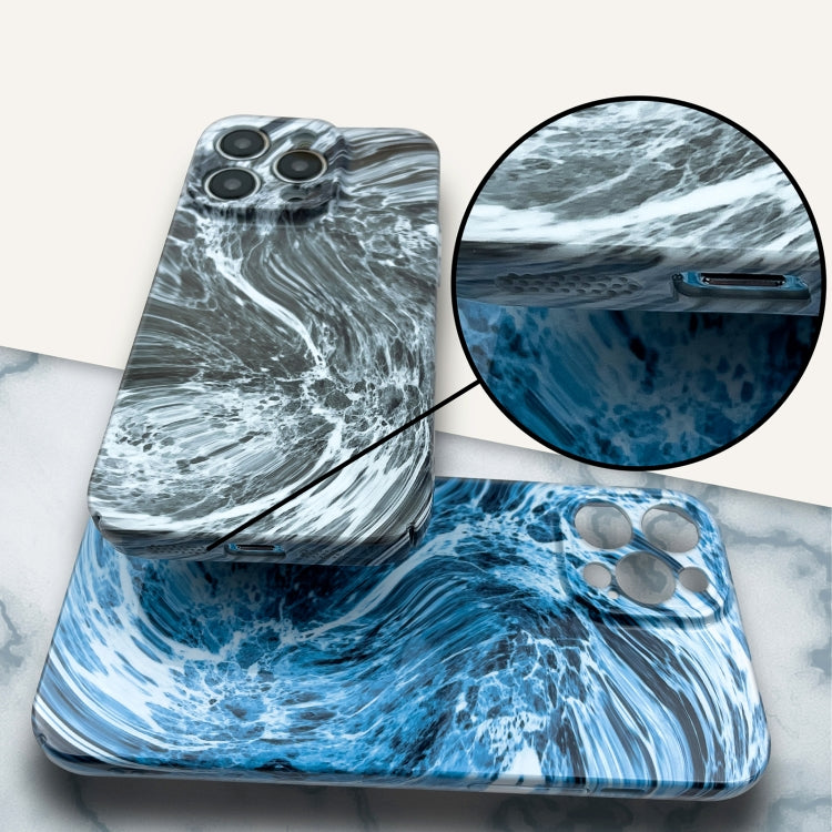 For iPhone 11 Pro Marble Pattern Phone Case(Blue White) - iPhone 11 Pro Cases by buy2fix | Online Shopping UK | buy2fix